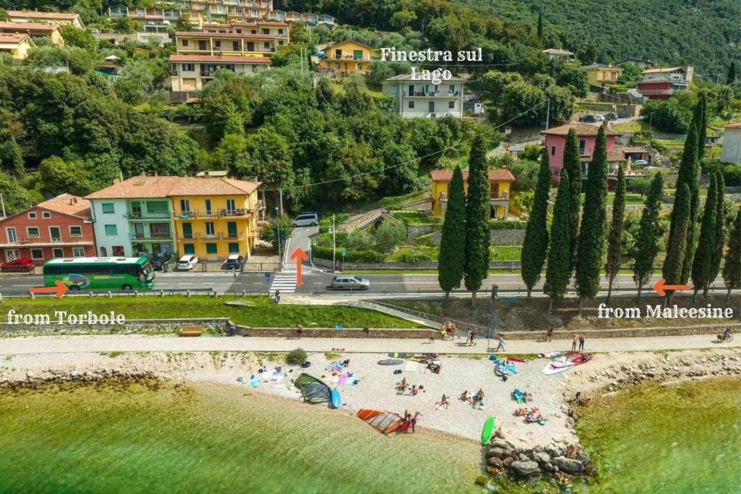 Finestra Sul Lago Malcesine Apt Riva Extérieur photo